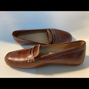 Sebago women loafers brown real leather